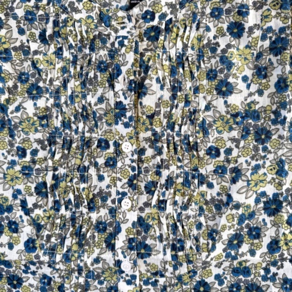 Floral Peasant Buttondown Top - Picture 5 of 6